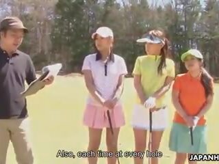 Азиатки голф има към бъде извратен в един начин или друг: ххх филм c4 | xhamster