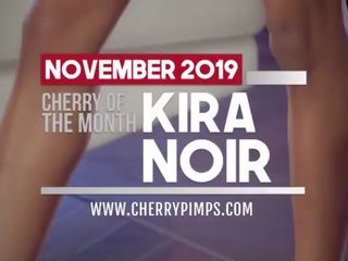 Classy Ebony beauty Kira Noir Enjoys Solo Fingering Her Tight Pussy