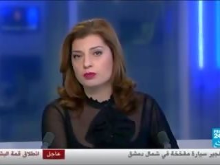 Очарователен арабски journalist rajaa mekki мижитурка край предизвикателство.