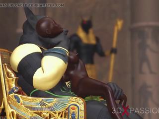 Anubis Fucks a Young Egyptian Slave in His Temple: sex movie 55