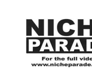 NICHE PARADE - Young&comma; Competitive Pornstars Jocelyn Stone And Kira Perez Enter Competition To Find Out Who Can set up A lad Cum Faster With Their Hands
