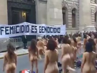 Telanjang wanita protest di argentina -colour versi: xxx klip 01