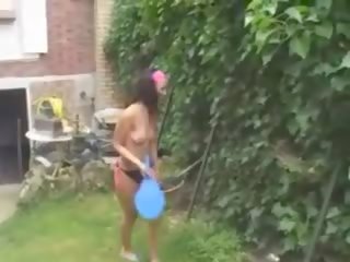 Twee meisjes topless tennis, gratis twitter meisjes x nominale klem video- 8f