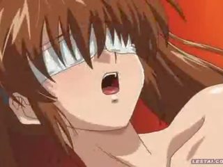 Due bendata manga ragazze sfregamento loro smashing corpi contro l'un l'altro