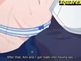 Nastolatka ami dostaje ogromny cipka wytrysk cudowny anime