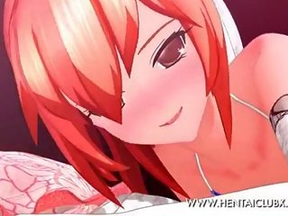 Anime girls Futanari babe Hikari Summer Masturbation 3D nude